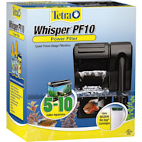 Tetra Whisper Power Filter Quiet 3-Stage Aquarium Filtration for 5 to 10 Gallon Aquariums
