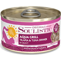 Soulistic Originals Aqua Grill Tilapia & Tuna Dinner in Gravy Wet Cat Food
