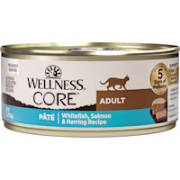 Wellness CORE Natural Grain Free Whitefish Salmon & Herring Pate Wet Cat Food