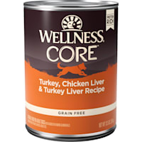 Wellness CORE Natural Grain Free Turkey, Chicken Liver & Turkey Liver Recipe Wet Dog Food