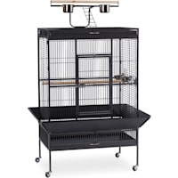 Prevue Pet Products Signature Select Series Wrought Iron Bird Cage in Black