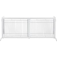 Richell Freestanding Tall Pet Gate in Origami White