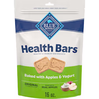 Blue Buffalo Health Bars Oven-Baked with Natural Ingredients Apples & Yogurt Crunchy Dog Biscuits