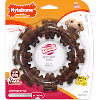 Nylabone Power Chew Textured Chew Ring Dog Toy