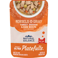 Natural Balance Platefulls Turkey, Chicken & Duck Formula in Gravy Adult Wet Cat Food