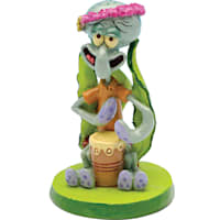 Penn Plax SpongeBob Squidward with Drum Aquarium Ornament