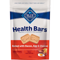 Blue Buffalo Health Bars Oven-Baked with Natural Ingredients Bacon, Egg & Cheese, Crunchy Dog Biscuits