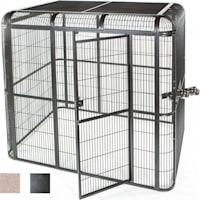 A&E Cage Company 62" X 62" Walk In Aviary in Black