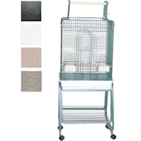A&E Cage Company Black Play Top Bird Cage with Removable Stand
