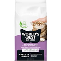 World's Best Cat Litter Lavender Scented Flushable Corn Cat Litter
