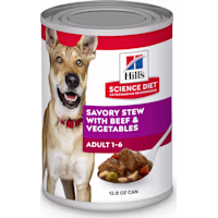 Hill's Science Diet Adult Savory Stew with Beef & Vegetables Canned Wet Dog Food