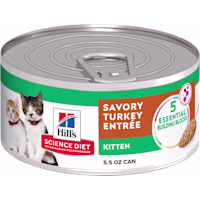 Hill's Science Diet Savory Turkey Entree Canned Wet Kitten Food