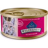 Blue Buffalo Wilderness Natural High-Protein Grain-Free Salmon Pate Wet Food for Adult Cats