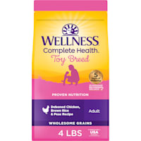 Wellness Complete Health Natural Small Toy Breed Deboned Chicken, Brown Rice and Peas Recipe Dry Dog Food