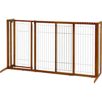 Richell Deluxe Freestanding Pet Gate with Door