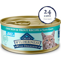 Blue Buffalo Wilderness Meaty Morsels Chicken & Trout Wet Cat Food