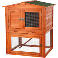 TRIXIE Natura Two Story Animal Hutch with Gabled Roof