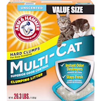 Arm & Hammer Unscented Multi-Cat Clumping Litter