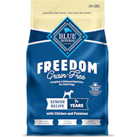 Blue Buffalo Grain-Free Freedom Provides Energy To Stay Active Chicken & Potatoes Senior Dry Dog Food