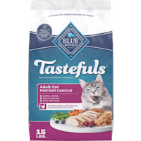 Blue Buffalo Blue Tastefuls Hairball Control Chicken & Brown Rice Recipe Natural Dry Food for Adult Cats