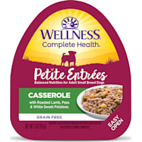 Wellness Complete Health Petite Entrees Casserole with Roasted Lamb, Peas & White Sweet Potatoes Wet Dog Food