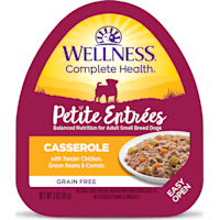 Wellness Complete Health Petite Entrees Casserole with Tender Chicken, Green Beans & Carrots Wet Dog Food
