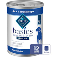 Blue Buffalo Blue Basics Natural Grain Free Skin & Stomach Care, Duck & Potato Recipe Adult Wet Dog Food