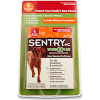 Sentry HC WormX Plus Flavored De-Wormer Chewables for Dogs