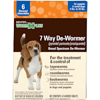 Sentry HC WormX Plus De-Wormer Chewables Flavored For Dogs