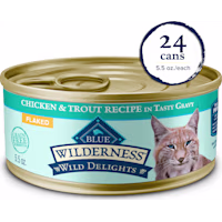 Blue Buffalo Wilderness Flaked Chicken & Trout Adult Wet Cat Food