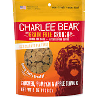 Charlee Bear Grain Free Chicken, Pumpkin & Apple Bear Crunchy Dog Treats