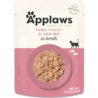 Applaws Natural Grain Free Tuna Fillet with Pacific Shrimp in Broth Wet Cat Food