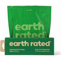 Earth Rated Unscented Leakproof Dog Poop Bags on 1 Grab-and-Go Single Roll
