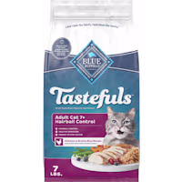 Blue Buffalo Tastefuls Adult 7+, Hairball Control, Chicken and Brown Rice Dry Cat Food