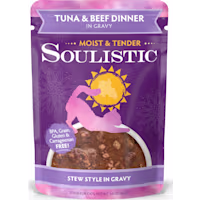 Soulistic Moist & Tender Tuna & Beef Dinner in Gravy Wet Cat Food