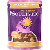 Soulistic Moist & Tender Tuna & Salmon Dinner in Gravy Wet Cat Food