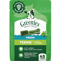 Greenies Teenie Size Fresh Flavor Adult Natural Dental Dog Treats