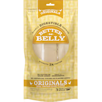Better Belly Originals Natural Chicken Liver Flavor Highly Digestible Rawhide Large Rolls for Dogs
