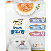Fancy Feast Lickable Complement Classics Collection Broth Wet Cat Food Variety Pack