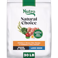 Nutro Natural Choice Chicken and Brown Rice Senior Large Breed Dry Dog Food