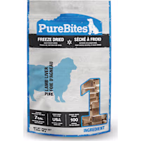 PureBites Lamb Liver Freeze Dried Dog Treats