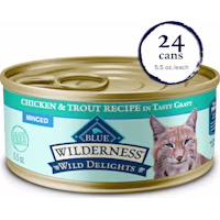 Blue Buffalo Wilderness Minced Chicken & Trout Wet Cat Food