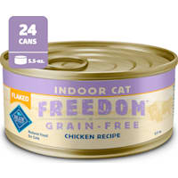 Blue Buffalo Freedom Natural Grain-Free, Flaked Chicken, Indoor Adult Wet Cat Food