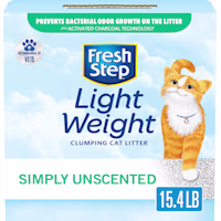 Fresh Step Simply Unscented Light Weight Clumping Cat Litter