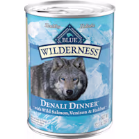 Blue Buffalo Wilderness Wild Salmon, Venison & Halibut High Protein & Grain Free Denali Dinner Wet Dog Food