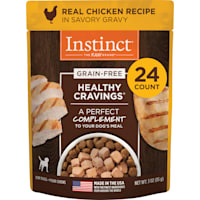 Instinct Healthy Cravings Grain Free Real Chicken Recipe Natural Wet Dog Food Topper