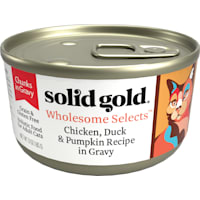 Solid Gold Wholesome Selects Chicken, Duck & Pumpkin in Gravy Holistic Grain Free Canned Adult Cat Food
