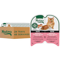 Nutro Perfect Portions Twin-Pack Tray Salmon & Chicken Recipe Grain Free Natural Wet Cat Food Pate