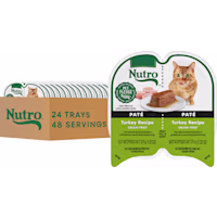 Nutro Perfect Portions Twin-Pack Tray Turkey Recipe Grain Free Natural Wet Cat Food Pate