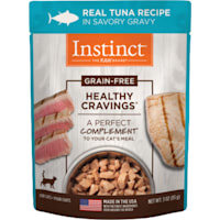 Instinct Healthy Cravings Grain Free Real Tuna Recipe Natural Wet Cat Food Topper